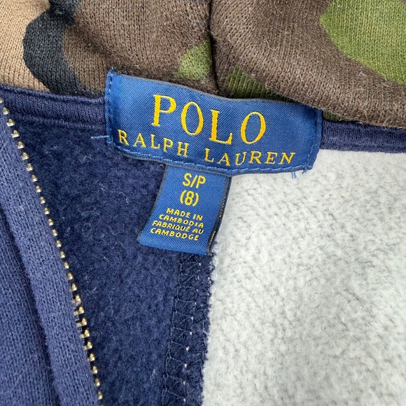 Polo Ralph Lauren Boys Colorblock Camo Hoodie Jogger Sweatpants Set Size 8 - Picture 10 of 14